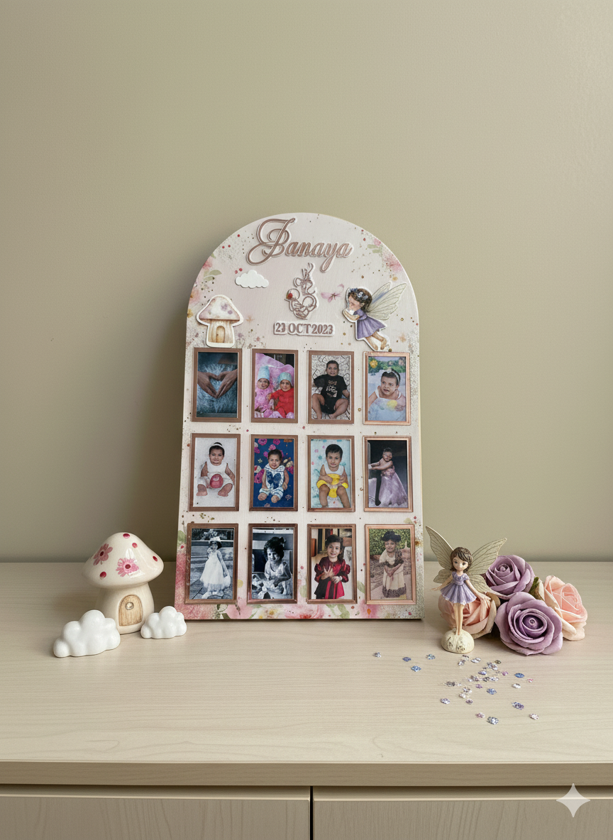 Fairy Theme Milestone Photo Frame