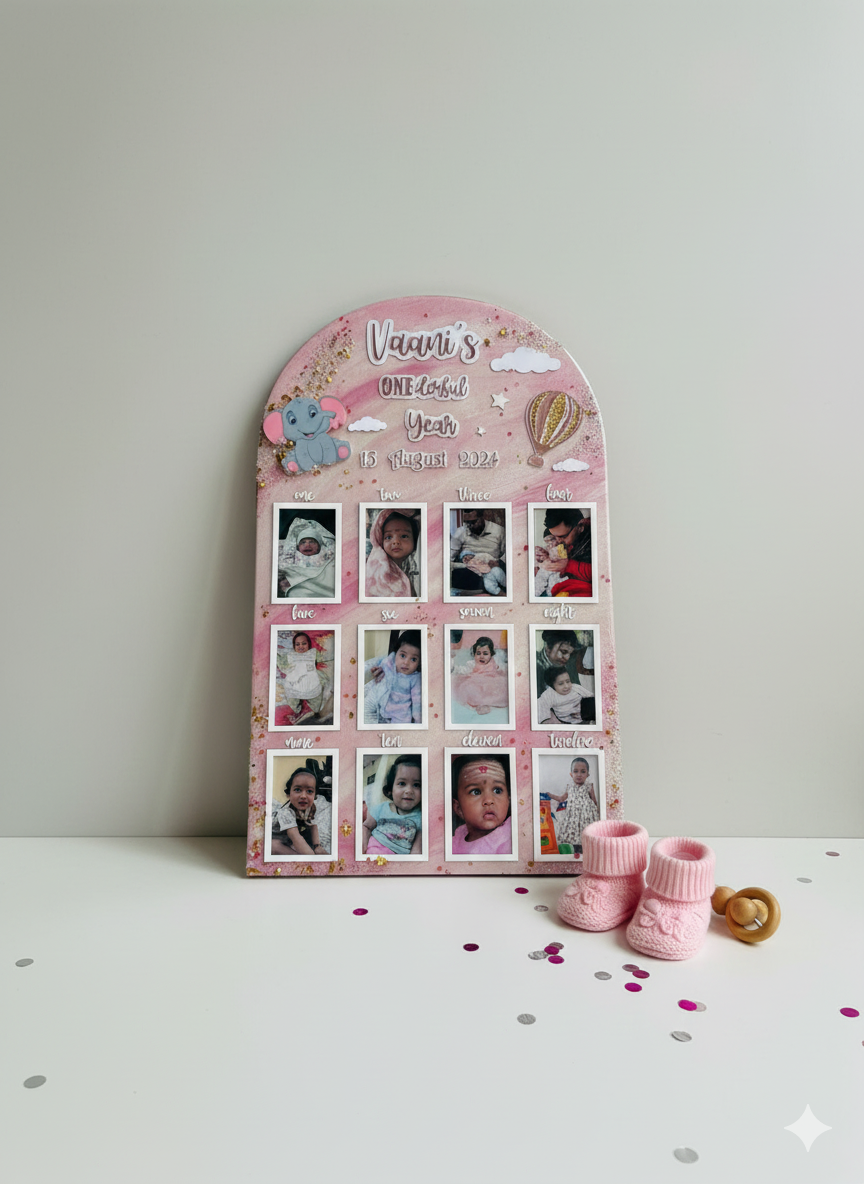 Cloud Theme Milestone Photo Frame