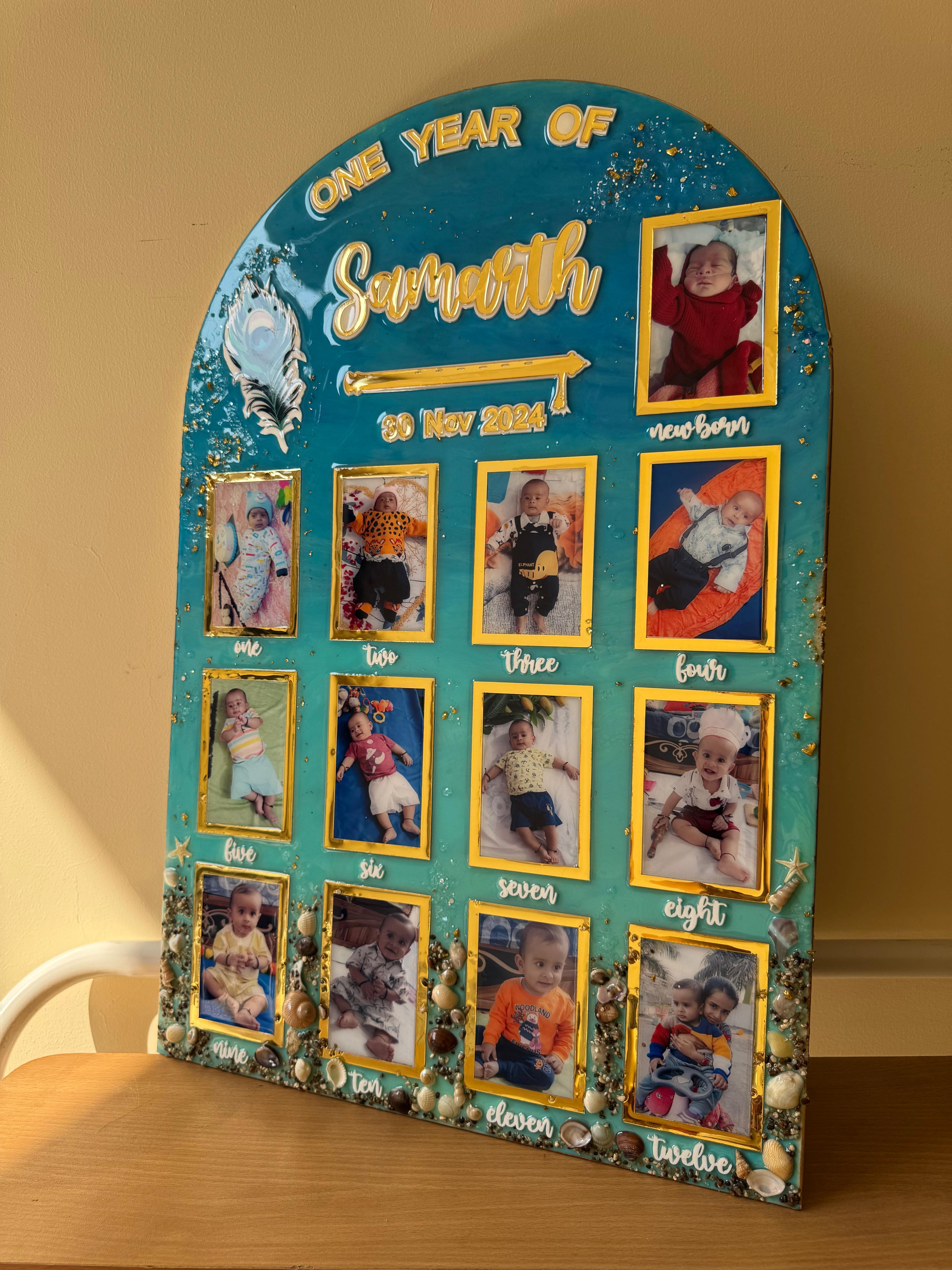 Ocean Theme Milestone Photo Frame