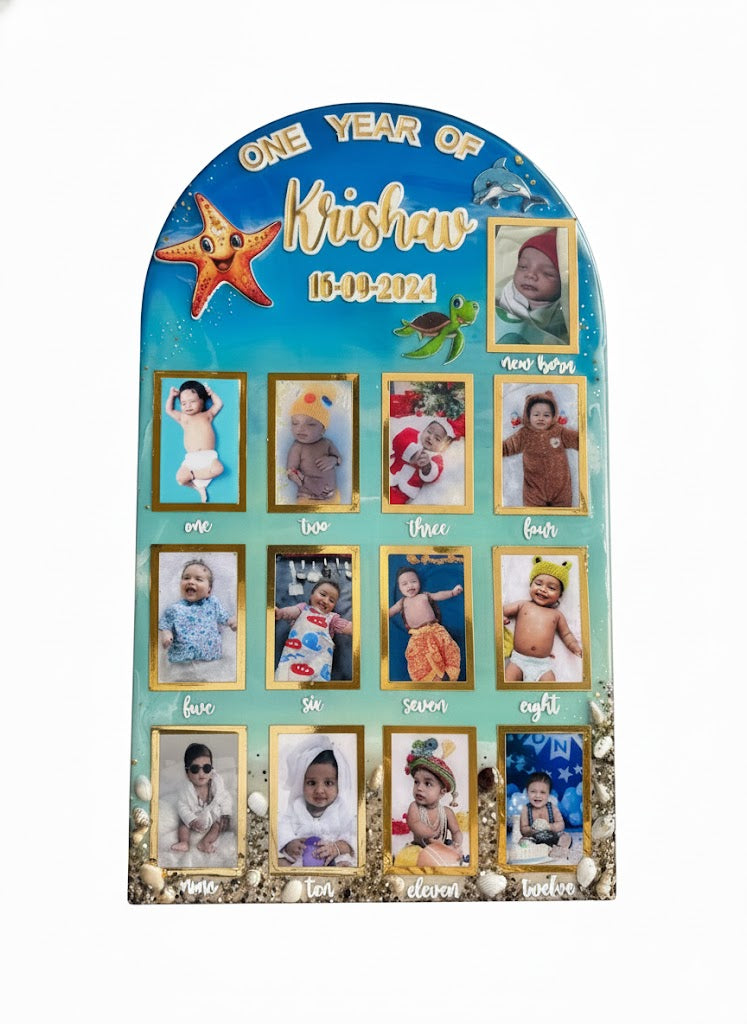 Ocean Theme Milestone Photo Frame