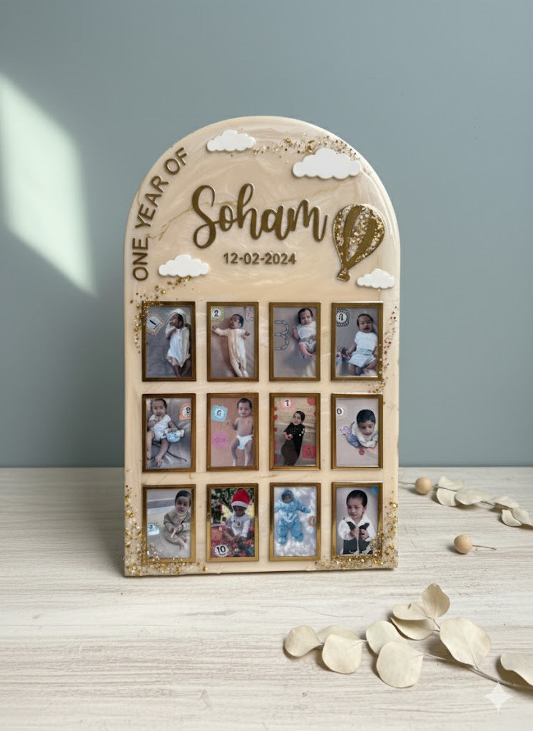 Cloud Theme Milestone Photo Frame – Desart_bydisha